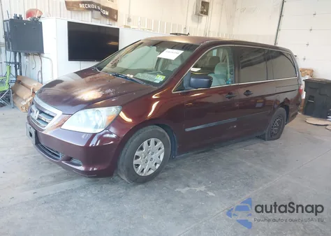 2007 Honda Odyssey Lx z USA, uszkodzony, nr VIN 5FNRL38257B034615